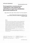 Research paper thumbnail of Farmacogenética y reacción adversa a medicamentos