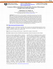 Research paper thumbnail of Evaluation of Different Rainfall-based Drought Indices Detection of Meteorological Drought Events in Imo State, Nigeria