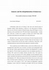 Research paper thumbnail of Amnesty and the delegitimisation of democracy. Four assaults on democracy in Spain: 1981-2023