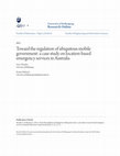 Research paper thumbnail of Toward the regulation of ubiquitous mobile government: a case study on location-based emergency services in Australia