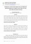 Research paper thumbnail of Penerapan Hukum Kewarisan Islam Terhadap Sistem Pembagian Warisan Adat Melayu dan Adat Minang di Kota Dumai