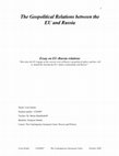 Research paper thumbnail of The Geopolitical Relations between the EU and Russia