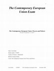 Research paper thumbnail of The Contemporary European Union Exam