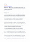 Research paper thumbnail of Review of: From transformations to the notion of time The reviewer(s) rated it 4/5