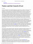 Research paper thumbnail of Nature and the Conceit of Law