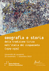 Research paper thumbnail of Geografia e storia della tradizione lirica nell’Italia del Cinquecento (1529-1579), Losanna 29 novembre - 1 dicembre 2023, programma