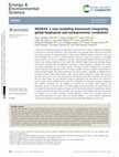 Research paper thumbnail of MEDEAS: a new modeling framework integrating global biophysical and socioeconomic constraints