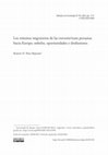 Research paper thumbnail of Los tránsitos migratorios de las travestis/trans peruanas hacia Europa: anhelos, oportunidades y desilusiones