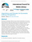 Research paper thumbnail of Algorithms and Climate An Ecomedia Literacy Perspective