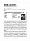 Research paper thumbnail of 21st century reading : creative thinking and reading with TED talks