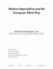 Research paper thumbnail of Modern Imperialism and the European Third Way