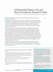 Research paper thumbnail of Self-Identified Tobacco Use and Harm Perceptions Among US Youth