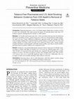 Research paper thumbnail of Tobacco-Free Pharmacies and U.S. Adult Smoking Behavior: Evidence From CVS Health's Removal of Tobacco Sales