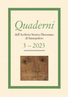 Research paper thumbnail of Un protagonista della vita di Sansepolcro al tempo di Piero della Francesca: Francesco Largi notaio, cancelliere, umanista, in «Quaderni dell'Archivio Storico Diocesano di Sansepolcro», 3, 2023.