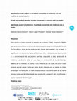 Research paper thumbnail of Identidad juvenil y fútbol: la ritualidad convertida en violencia