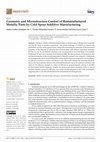 Research paper thumbnail of Geometry and Microstructure Control of Remanufactured Metallic Parts by Cold Spray Additive Manufacturing