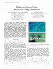 Research paper thumbnail of Underwater stereo using natural flickering illumination