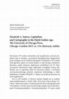 Research paper thumbnail of Elisabeth A. Sutton, Capitalism and Cartography In the Dutch Golden Age, The University of Chicago Press, Chicago and London 2015