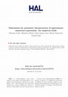 Research paper thumbnail of Dimensions for Automatic Interpretation of Approximate Numerical Expressions