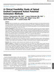 Research paper thumbnail of A Clinical Feasibility Study of Spinal Evoked Compound Action Potential Estimation Methods