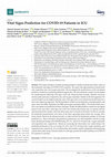 Research paper thumbnail of Vital Signs Prediction for COVID-19 Patients in ICU