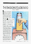 Research paper thumbnail of The Emissions-To-Jobs Ratio - A Tool for Evaluating Pollution Control Programs