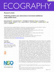 Research paper thumbnail of Predicting predator-prey interactions in terrestrial endotherms using random forest