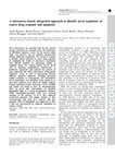 Research paper thumbnail of A microarray-based, integrated approach to identify novel regulators of cancer drug response and apoptosis