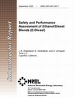 Research paper thumbnail of Safety and Performance Assessment of Ethanol/Diesel Blends (E-Diesel)