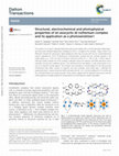 Research paper thumbnail of Structural, electrochemical and photophysical properties of an exocyclic di-ruthenium complex and its application as a photosensitizer