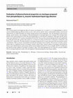 Research paper thumbnail of Evaluation of physicochemical properties on meringue prepared from phospholipase A2 enzyme-hydrolyzed liquid egg albumen