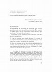 Research paper thumbnail of Causación, producción y función