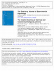 Research paper thumbnail of The implicit learning of metrical and nonmetrical temporal patterns