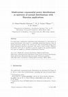 Research paper thumbnail of Multivariate Exponential Power Distributions as Mixtures of Normal Distributions with Bayesian Applications