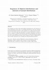 Research paper thumbnail of Sequences of elliptical distributions and mixtures of normal distributions