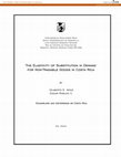 Research paper thumbnail of The Elasticity of Substitution in Demand for Non-Tradable Goods in Bolivia