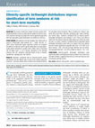 Research paper thumbnail of Ethnicity-specific birthweight distributions improve identification of term newborns at risk for short-term morbidity