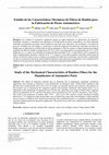 Research paper thumbnail of Estudio de las Características Mecánicas de Fibras de Bambú para la Fabricación de Piezas Automotrices