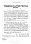 Research paper thumbnail of Influencia de las Condiciones de Almacenamiento en la Presión de Vapor Reid, Formación de Gomas y el Número de Octano Research de la Gasolina