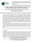 Research paper thumbnail of A Cognitive-Semantic Analysis of Prepositions on and in: A Case Study in Open Educational College / Center of Najaf