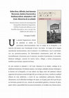 Research paper thumbnail of Reseña de Cuarterolo, Andrea, Emiliano Jelicié, José Antonio  Navarrete y Alfredo Srur. Alejandro C. Del  Conte. Memorias de un soñador por Georgina Torello (Revista Vivomatografías)