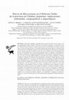 Research paper thumbnail of Huevos de Rhea pennata en el Holoceno Tardío de la provincia de Córdoba (Argentina): implicaciones ambientales, zoogeográficas y arqueológicas