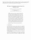 Research paper thumbnail of The Impact of Animations in the Perception of a Simulated Crowd