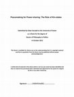 Research paper thumbnail of Peacemaking for power-sharing : the role of kin-states