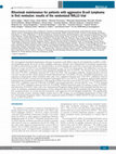 Research paper thumbnail of Rituximab maintenance for patients with aggressive B-cell lymphoma in first remission: results of the randomized NHL13 trial