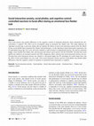 Research paper thumbnail of Social interaction anxiety, social phobia, and cognitive control: controlled reactions to facial affect during an emotional face flanker task