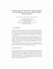 Research paper thumbnail of Semantic Web and Declarative Agent Languages and Technologies: Current and Future Trends