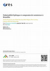 Research paper thumbnail of Vulnérabilité hydrique et compromis de coexistence à Bruxelles