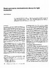 Research paper thumbnail of Quasi-symmetric electrochromic device for light modulation