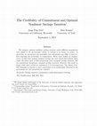 Research paper thumbnail of The credibility of commitment and optimal nonlinear savings taxation